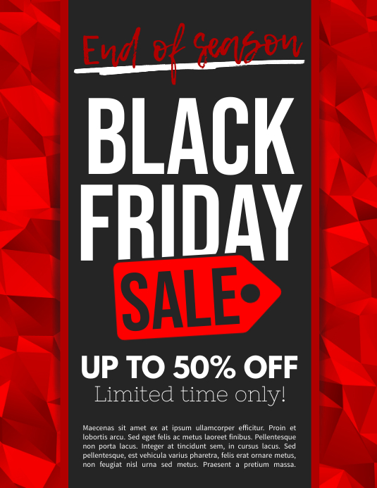 black friday sale flyer