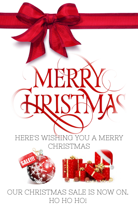 christmas christmas sale customize this christmas poster