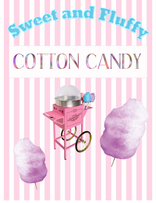 cotton candy flyer template | postermywall