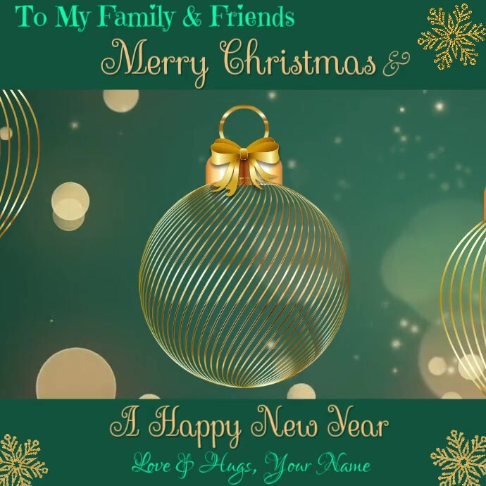 customize this christmas cards square (1:1) template