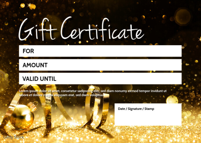 gift certificate voucher coupon bon card ad 明信片 template