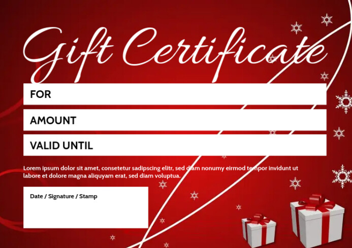 gift certificate voucher coupon bon card ad a4 template