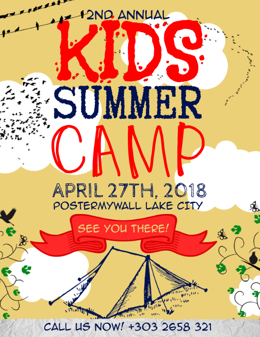 kids summer camp flyer模板 | postermywall