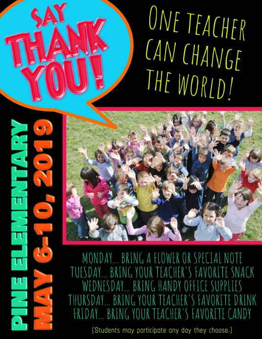 teacher appreciation flyer