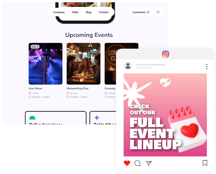 Get your events calendar out there