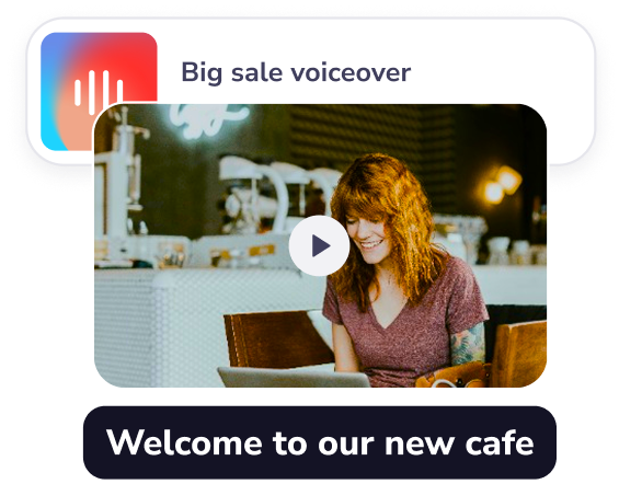 Get high-quality realistic voiceovers.