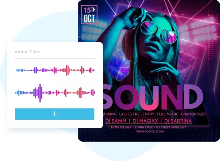 Varia i contenuti mixando le clip audio