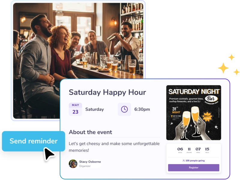 Food events promotion made easier than ever