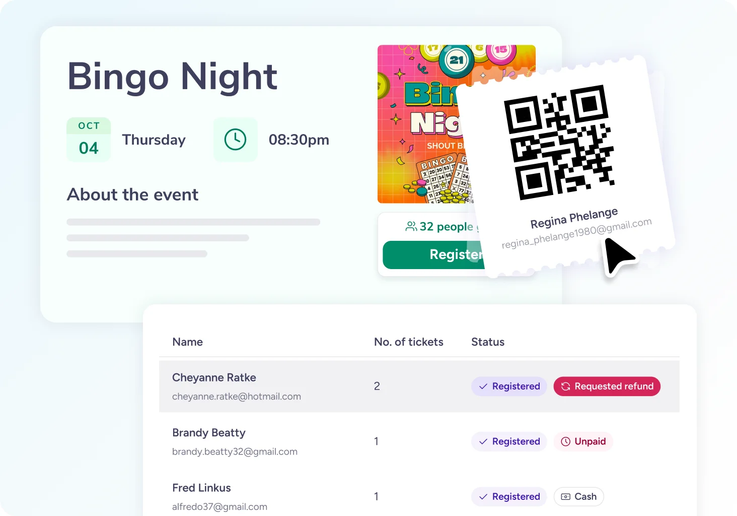I-promote ang mga event, magbenta ng tiket