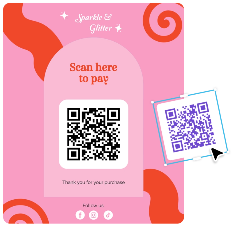 Create QR codes in seconds