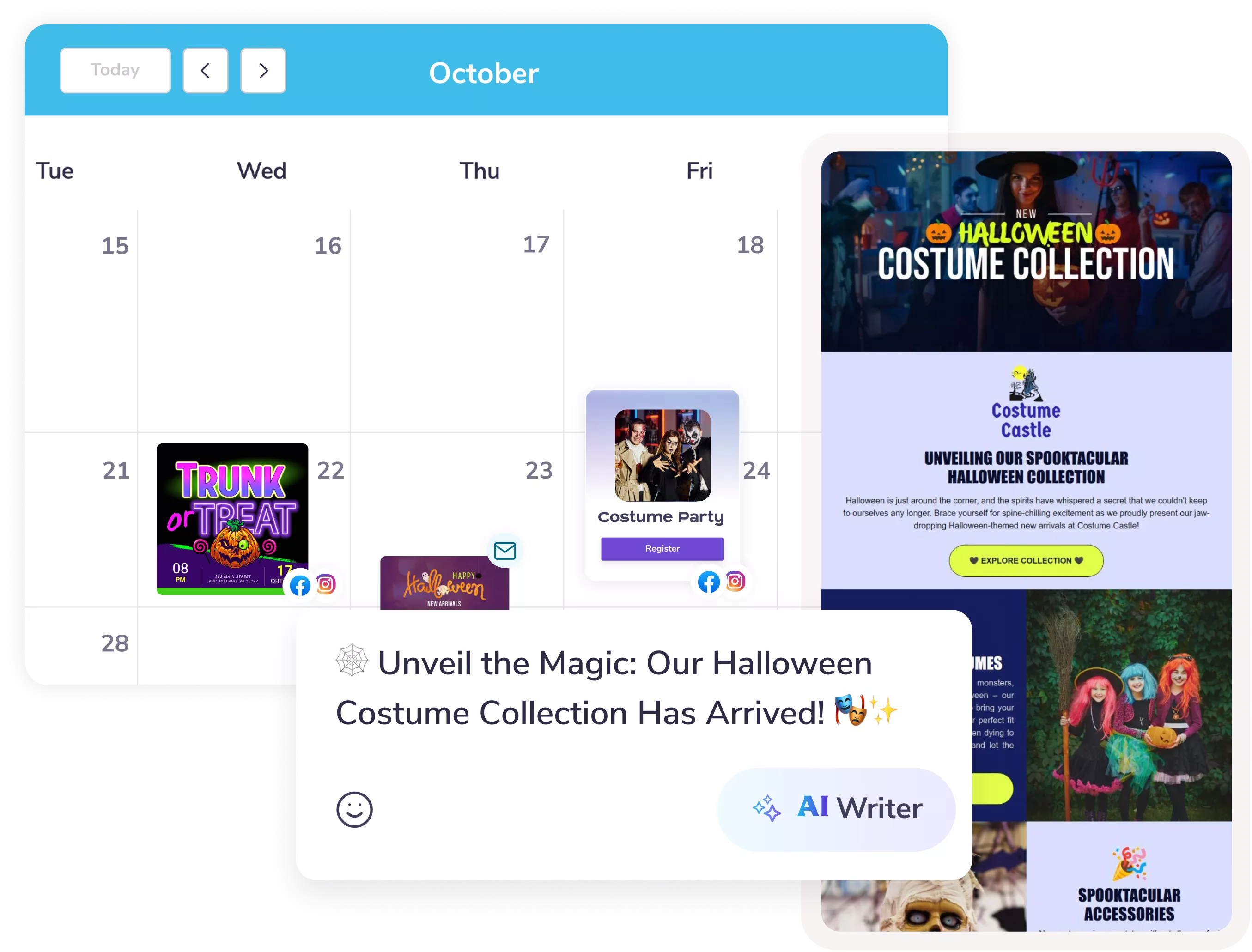 Send eerie-sistible email campaigns
