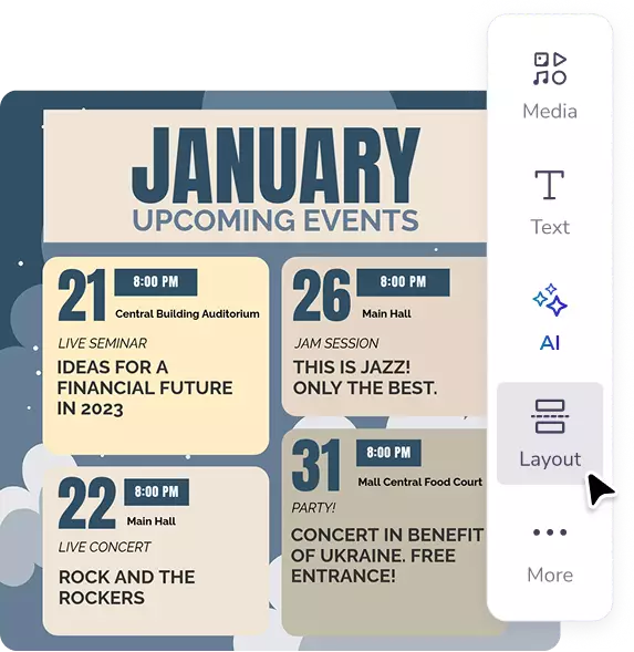 Realizza un calendario di eventi che sia esclusivamente tuo