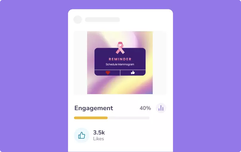 Facebook-engagement image preview