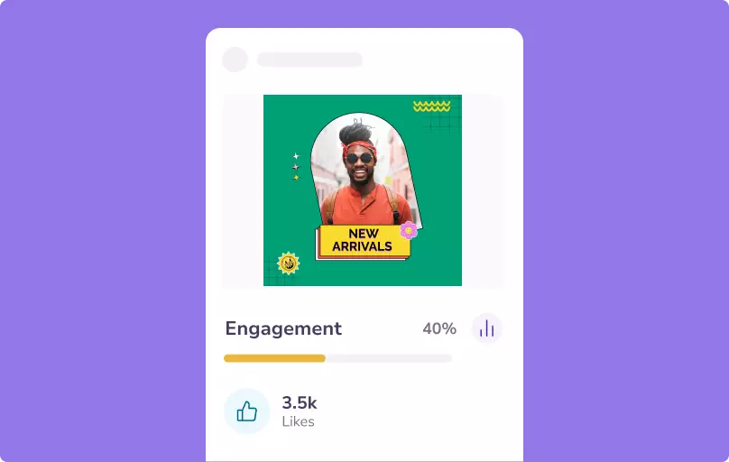 Facebook-engagement image preview