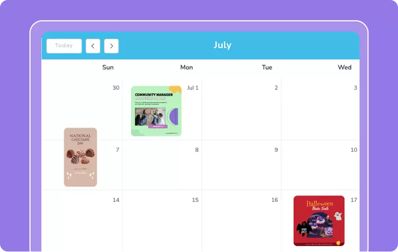 Facebook scheduling image preview