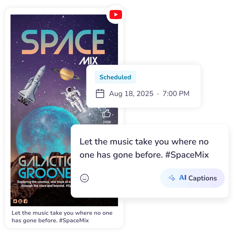 Cara menjadwalkan, memublikasikan, dan melacak Shorts dengan penjadwal YouTube Shorts kami Cara menjadwalkan, memublikasikan, dan melacak Shorts dengan penjadwal YouTube Shorts kami