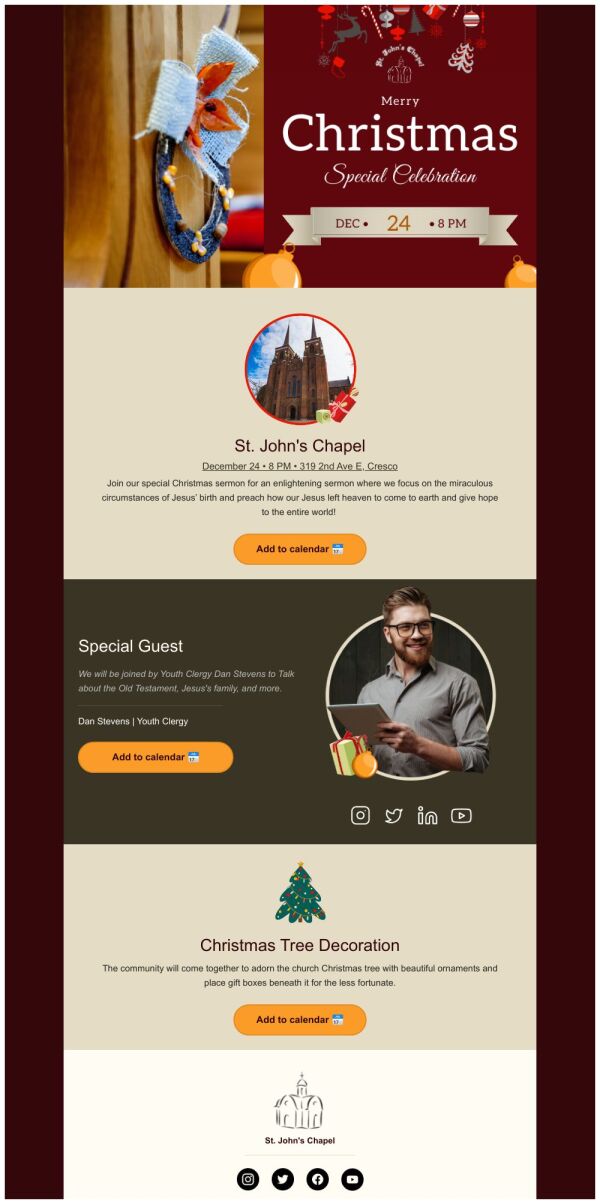 Event Promotion Email Template #39 Church Sermon #39 for Christmas PosterMyWall Event Promotion Email Template #39 Church Sermon #39 for Christmas PosterMyWall