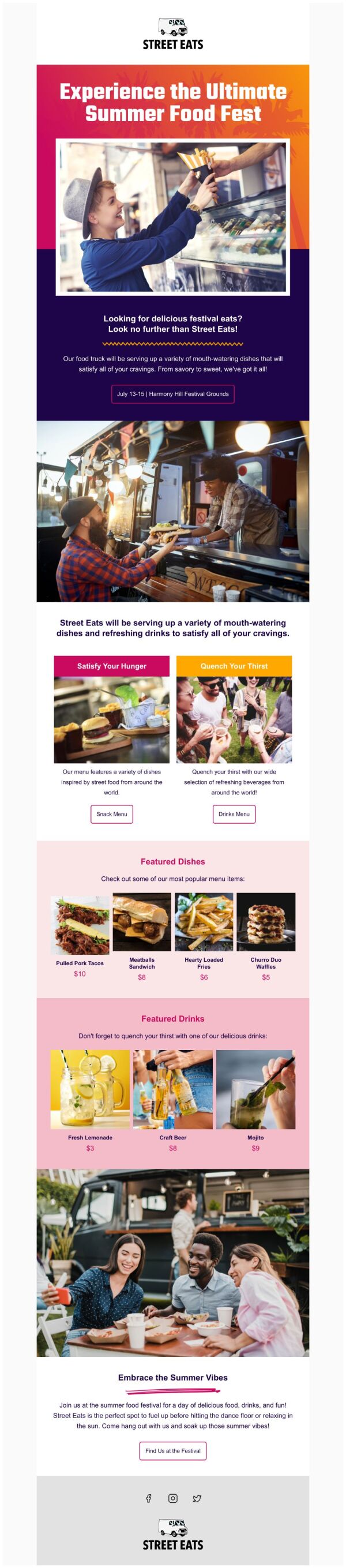 Event Promotion Email Template #39 FoodFest #39 for Summer PosterMyWall Event Promotion Email Template #39 FoodFest #39 for Summer PosterMyWall