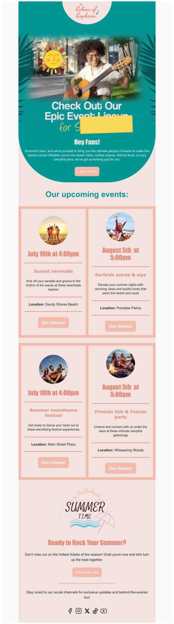 Event Schedule Email Template #39 Euphoria Echoes #39 for Summer PosterMyWall Event Schedule Email Template #39 Euphoria Echoes #39 for Summer PosterMyWall