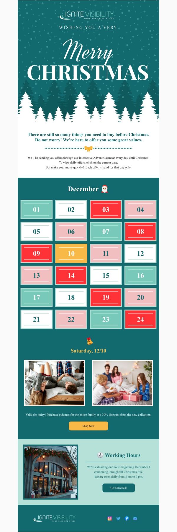 Special Offer Email Template Interactive Advent Calendar For special-offer-email-template-interactive-advent-calendar-for