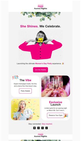 coming-soon-email-template-party-vibe-for-womens-day
