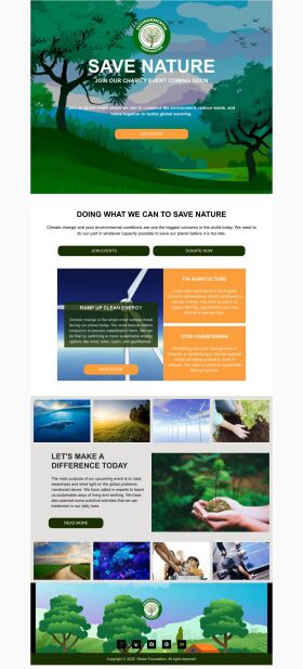 coming-soon-email-template-save-nature-for-charity