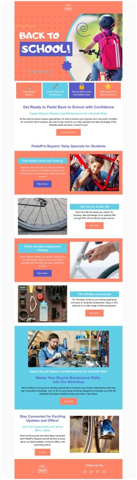daily-specials-email-template-bicycle-repairs-for-back-to-school