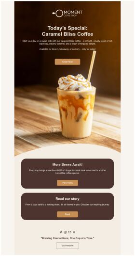 daily-specials-email-template-caramel-coffee-for-food