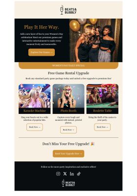 daily-specials-email-template-free-game-rental-for-womens-day