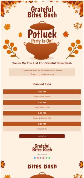 event-schedule-email-template-potluck-party-for-thanksgiving