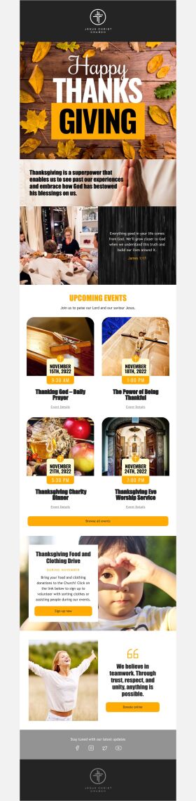 event-schedule-email-template-worship-service-and-dinner-for-thanksgiving