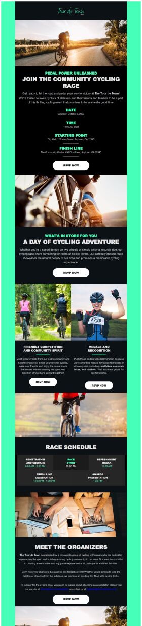 invitation-email-template-cycling-race-for-sports