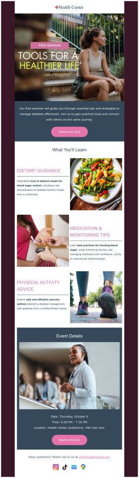 invitation-email-template-dietary-guidance-for-healthcare