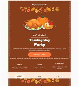 invitation-email-template-food-and-party-for-thanksgiving
