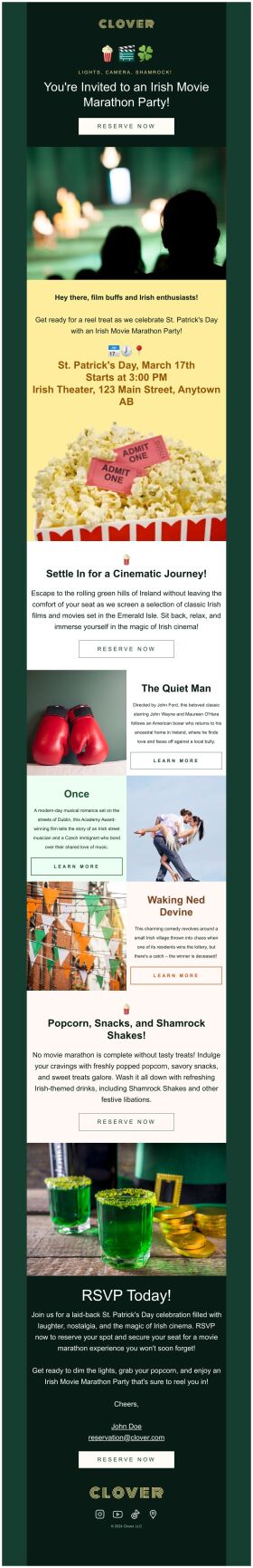 invitation-email-template-movie-marathon-party-for-st-patricks-day