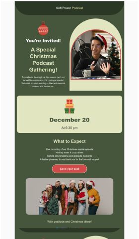 invitation-email-template-podcast-gathering-for-christmas