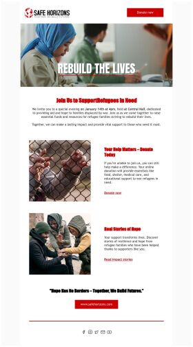 invitation-email-template-support-refugees-for-charity