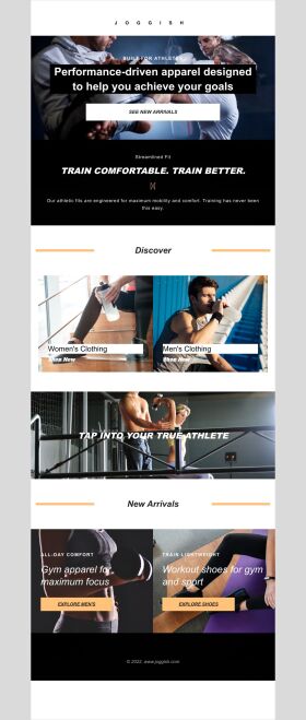 new-arrival-email-template-performance-driven-clothing-for-fitness-industry
