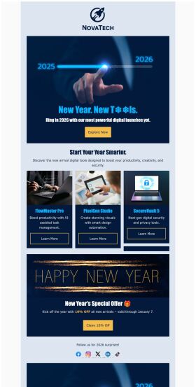 new-arrival-email-template-tech-tools-for-new-year
