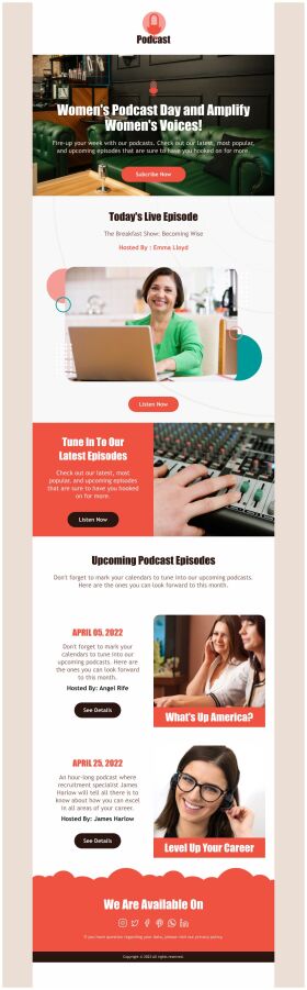 newsletter-email-template-amplify-voices-podcast-for-womens-day