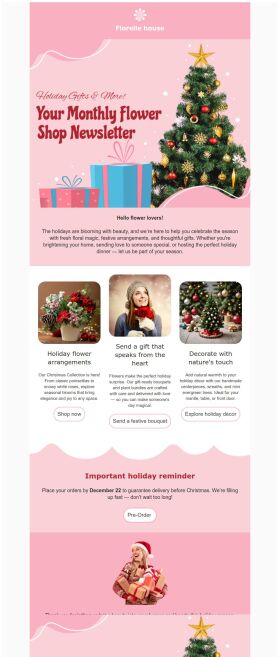 newsletter-email-template-flower-shop-for-christmas