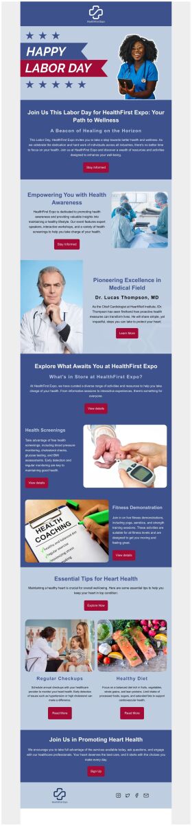 newsletter-email-template-healthfirst-expo-for-labor-day