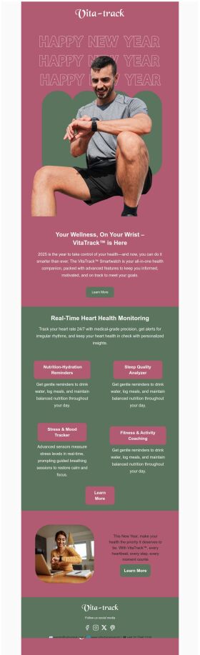 newsletter-email-template-heart-health-monitoring-for-new-year