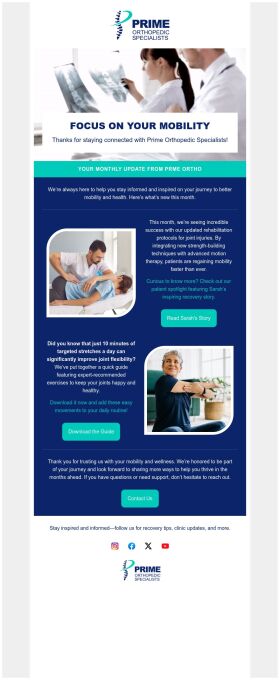 newsletter-email-template-orthopaedic-specialists-for-healthcare