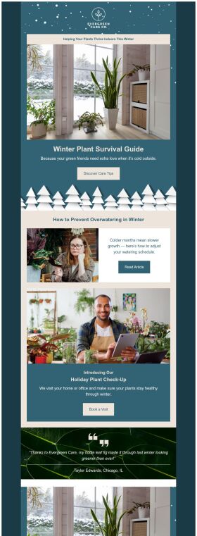 newsletter-email-template-plant-survival-guide-for-winter