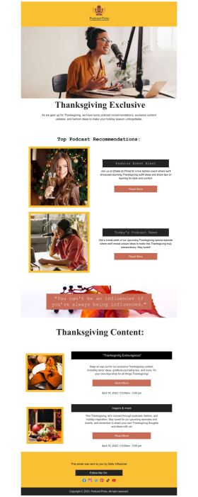 newsletter-email-template-podcast-recommendations-for-thanksgiving