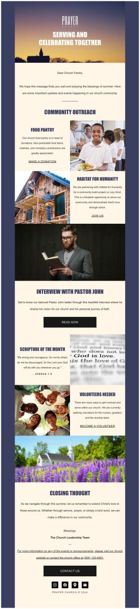 newsletter-email-template-prayer-church-for-church