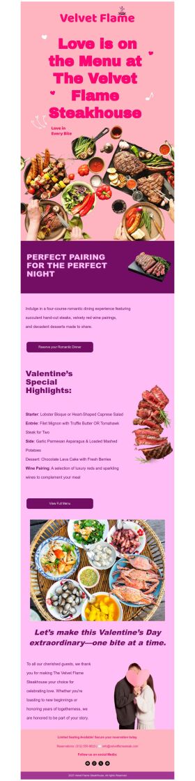 newsletter-email-template-steakhouse-for-valentines-day