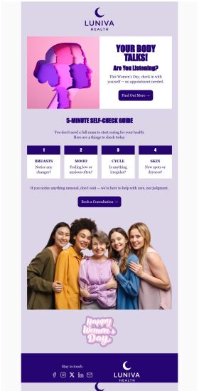 newsletter-email-template-your-body-talks-for-womens-day