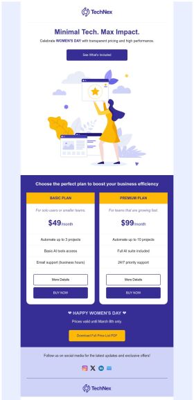 price-list-email-template-tech-impact-for-womens-day
